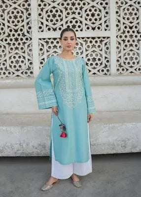 2 Pcs Women's Unstitched Embroidered Suit