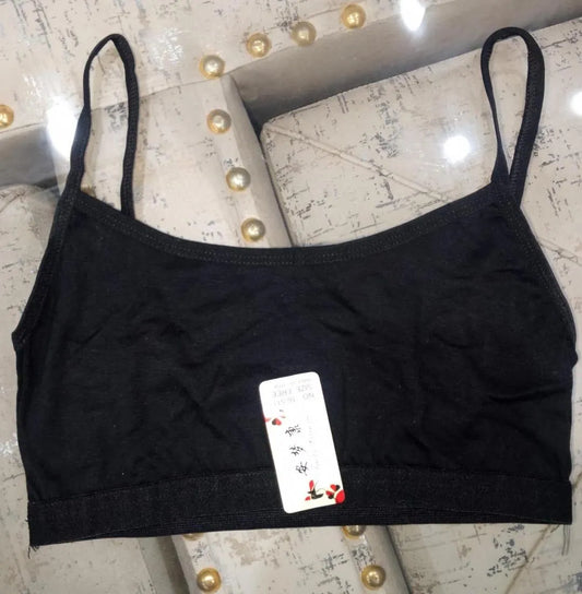 Plain Spandex Sports Bra – Normal Quality, Soft & Stretchable