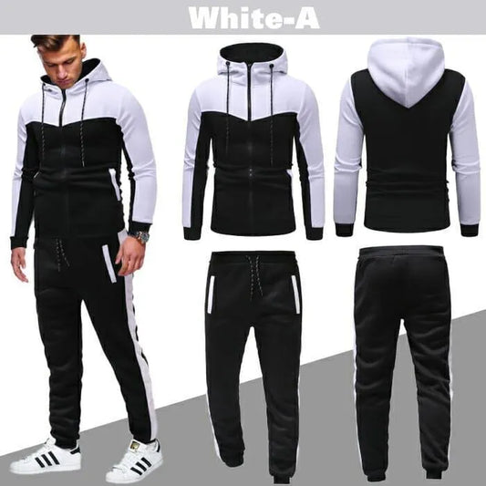 Men's Fleece Plain Hoodie Track Suit