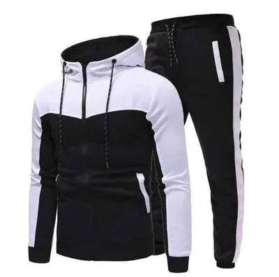 Men's Fleece Plain Hoodie Track Suit