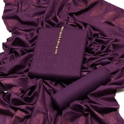 3 Pcs Women's Unstitched Embroidered Suit