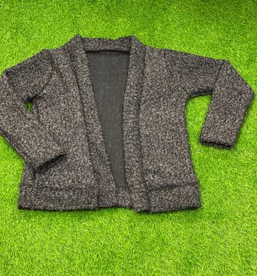 Stylish Women's Stitched Grey Wool Blazer - 1 Pc, Plain Pattern
