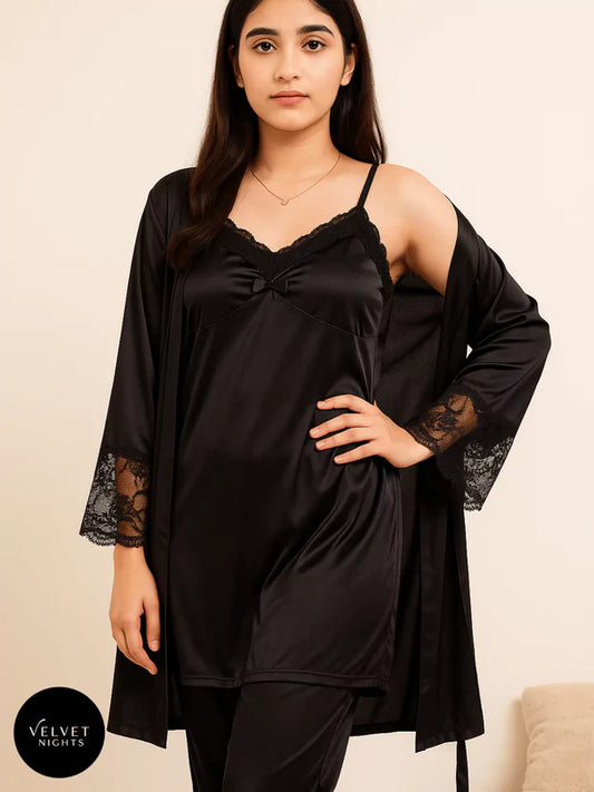 A 5-Piece Luxury Bridal Nightwear Set