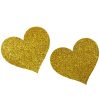 Glod Glitter Heart-shaped Nipple Cover