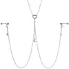 1pc Sexy Nipple Piercing Ring Chain Jewelry Clip For Women Gold And Silver Color Connecting Tassel Body Nipple Chains Piercing 240127