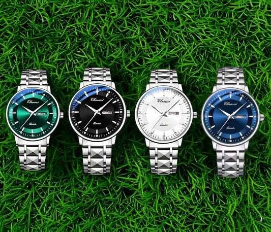 Luxury Stainless Steel Skeleton Watch