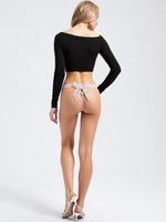 Seduction Bow Mesh Thong – Ultra Sexy Net Lace Panty