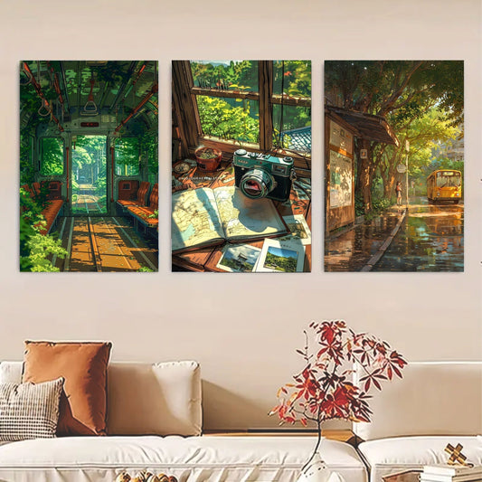 Set of 3 Nature Art Wall Frames