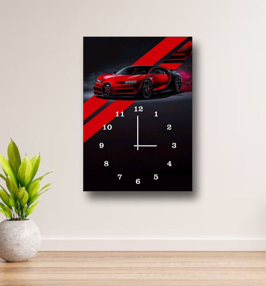 Luxury Sports Car Wall Clock