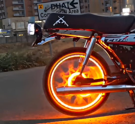 01 Pcs Trending Hub Universal Bike Strip Light