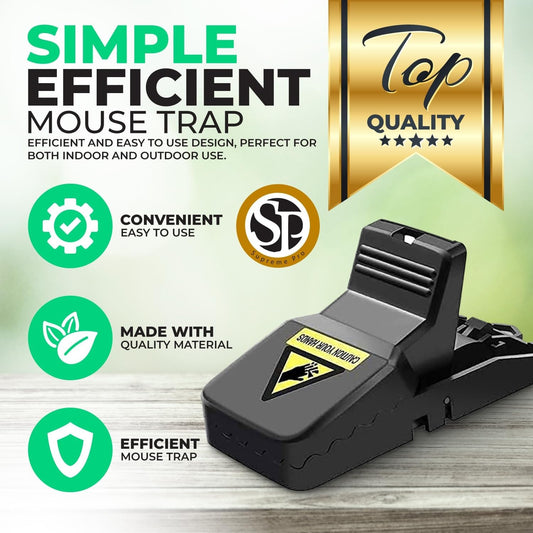 Heavy Duty Reusable Plastic Mouse Trap