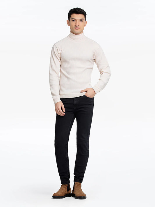 Men's Off White High Neck
